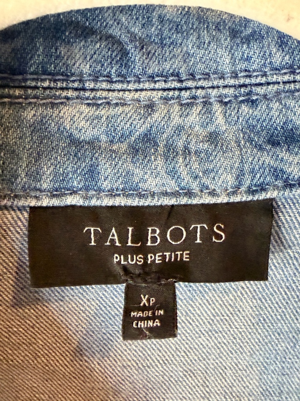 Talbots Light Blue Denim Button-Up Jacket - Picture 2 of 4